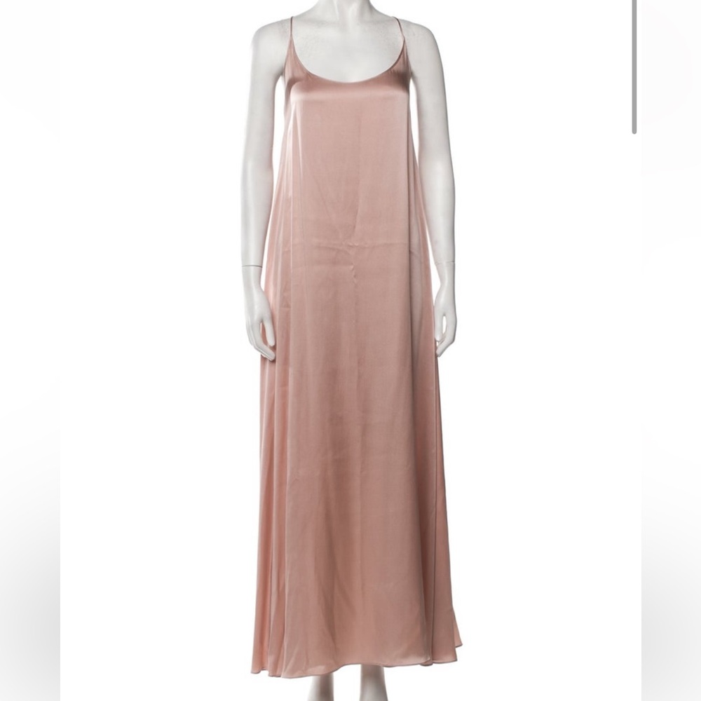 Mansur Gavriel Silk Slip Dress Pastel Pink